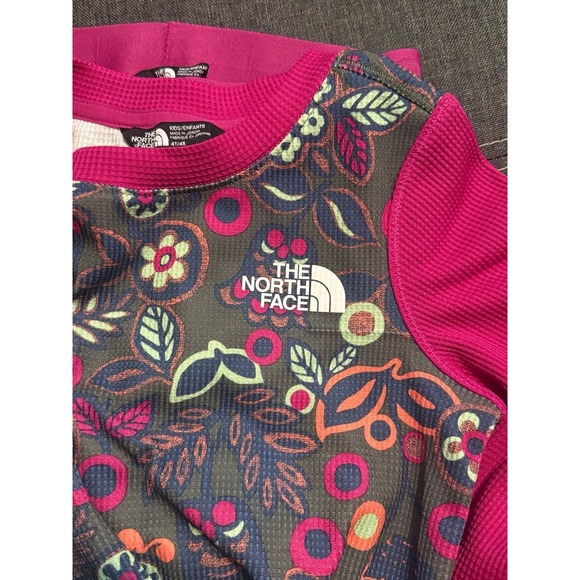 The north face waffle knit base layer girls set size 4t - Picture 4 of 4